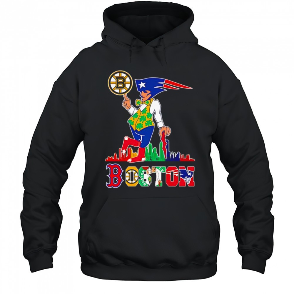 Boston sports team skyline shirt