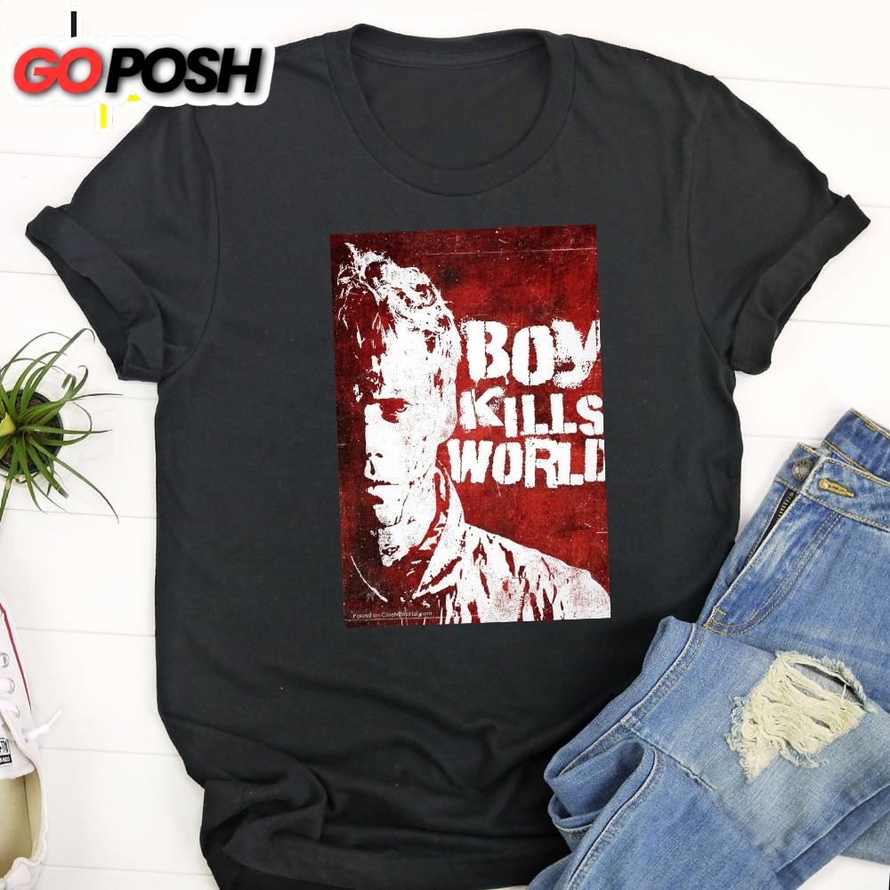 Boy Kills World Starring Bill Skarsgard And Jessica Rothe In Theaters On April 2025 T-Shirt