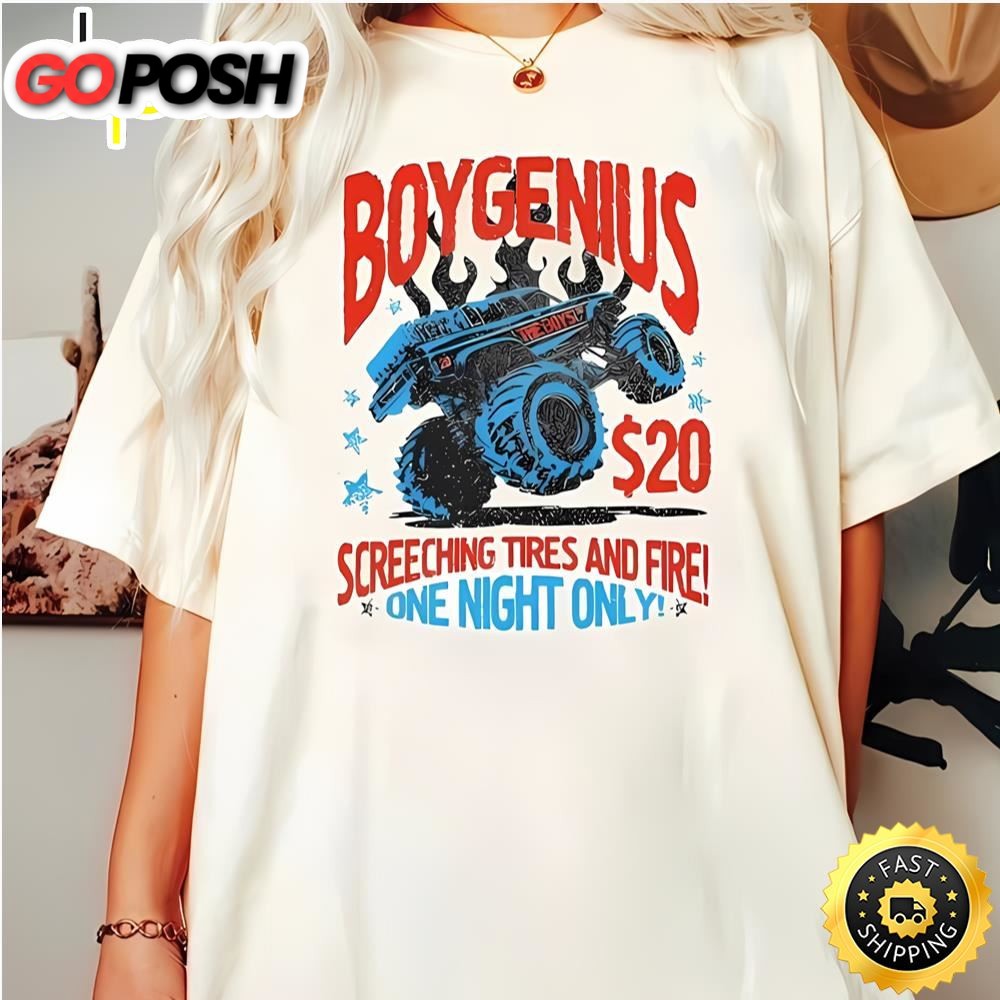 Boygenius Screeching Tires And Fire T-Shirt