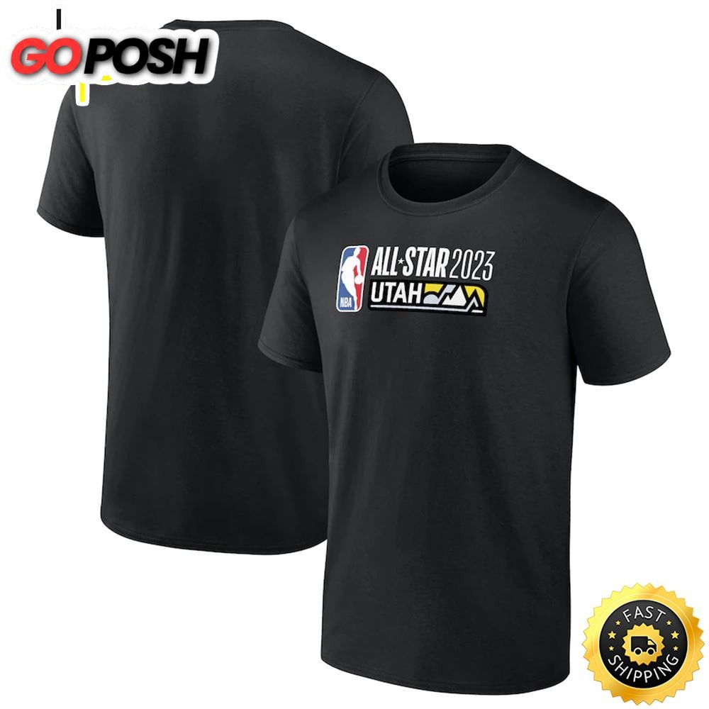 Branded 2025 NBA All-Star Game Official Logo Black T-shirt