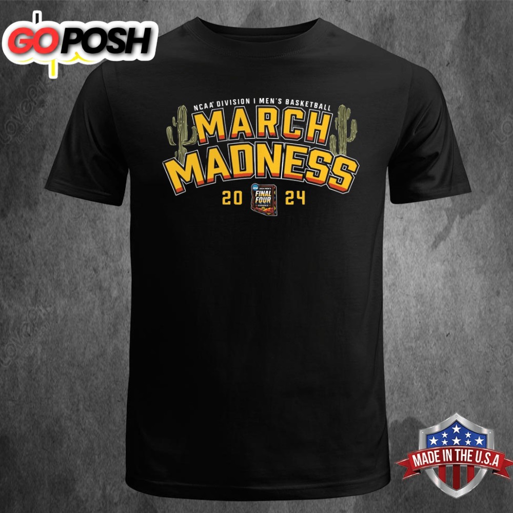 Branded Charcoal 2025 NCAA Mens Basketball Tournament March Madness T-shirt
