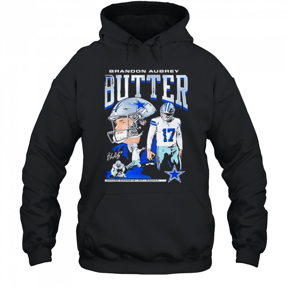 Brandon Aubrey Butter Dallas Cowboys graphic signature shirt