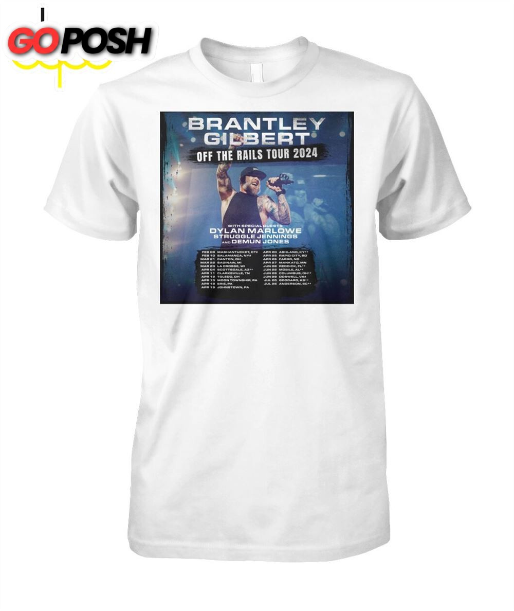 Brantley Gilbert Slates Off The Rails Tour 2025 Shirt