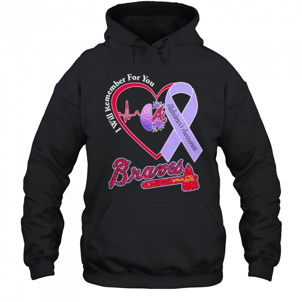 Braves I Will Remember For You Alzheiners Awarness Shirt