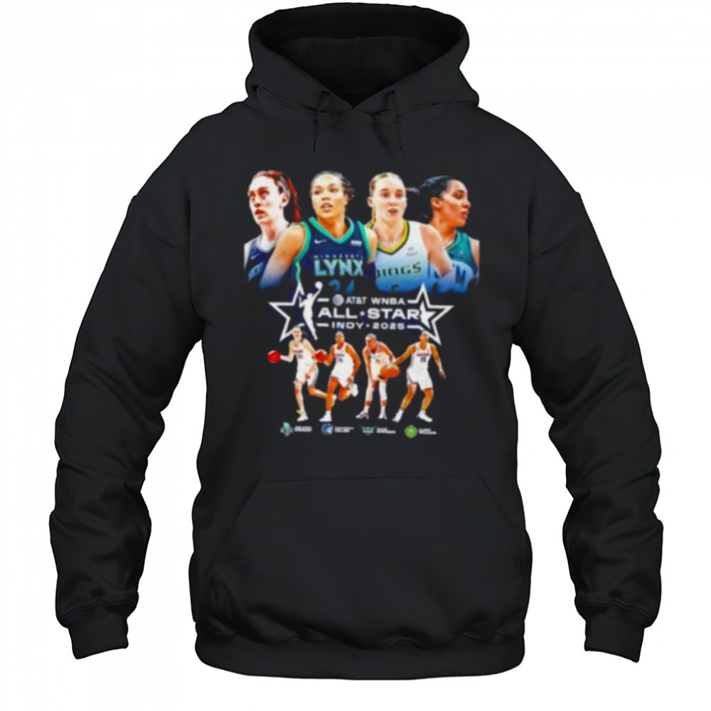Breanna Stewart Napheesa Collier Paige Bueckers and Gabby Williams Indy 2025 WNBA All Stars shirt