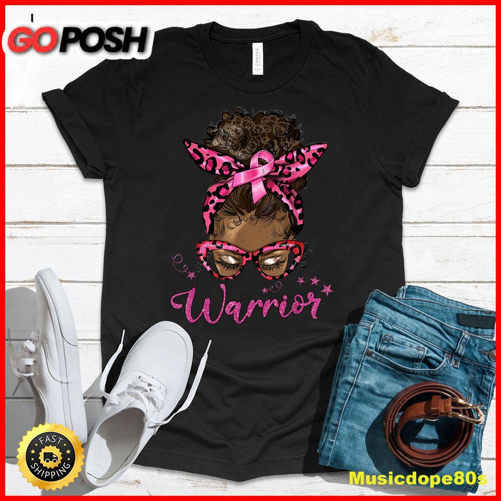 Breast Cancer Awareness Warrior Fighter Pink Ribbon Women T-Shirt