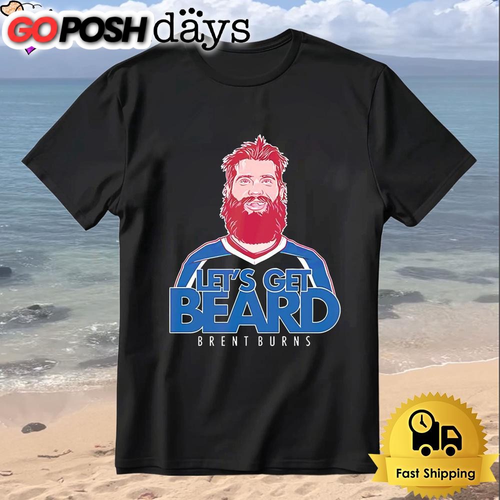 Brent Burns Lets Get Beard Hockey Funny Sports Beard Lover T-Shirt