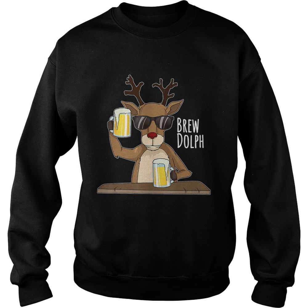 Brew Dolph Rudolph Christmas Holiday TShirt