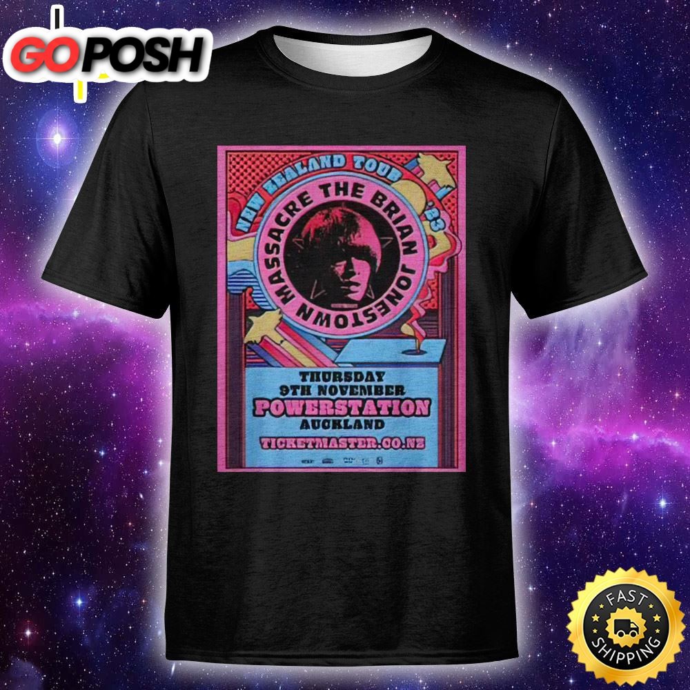 Brian Jonestown Massacre The Powerstation Auckland 09 November 2025 Unisex Tshirt
