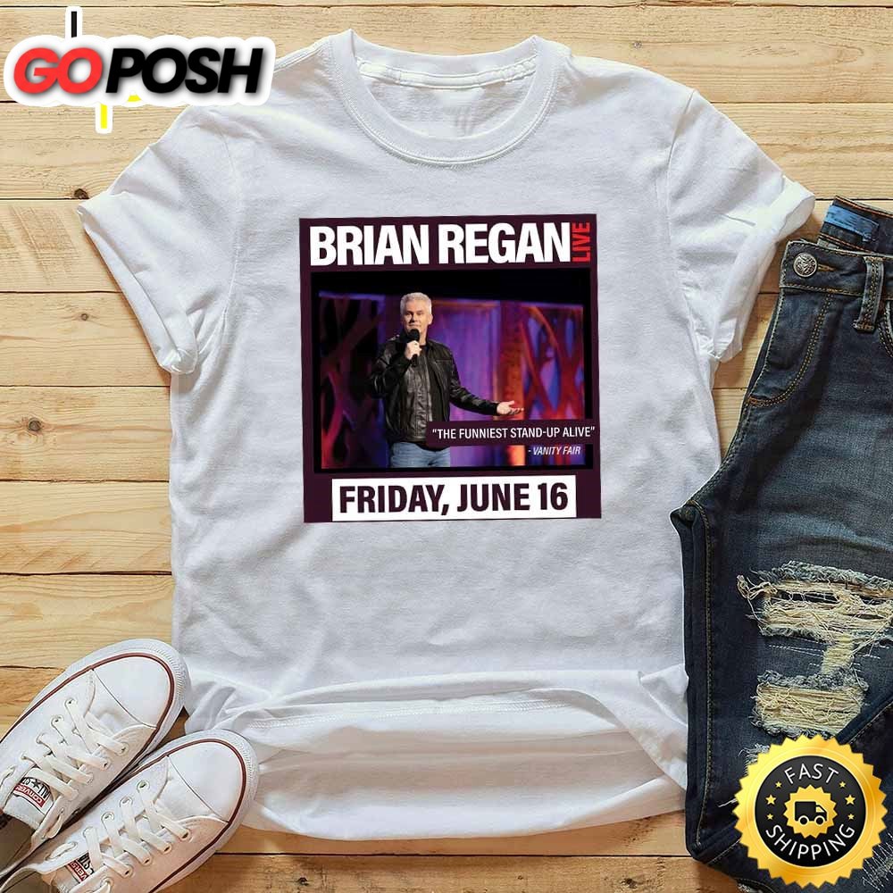 Brian Regan Live Stroudsburg,Pa Tour 2025 White T-Shirt
