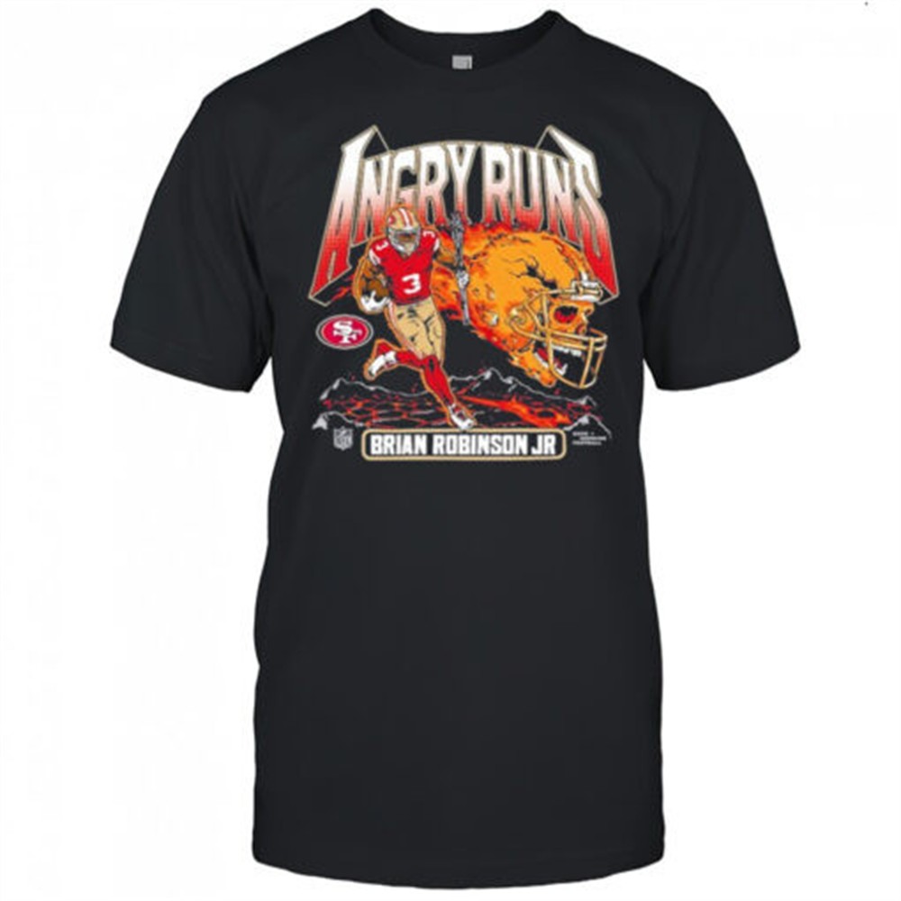 Brian Robinson Jr. Angry Runs San Francisco 49ers NFL Player T-shirt