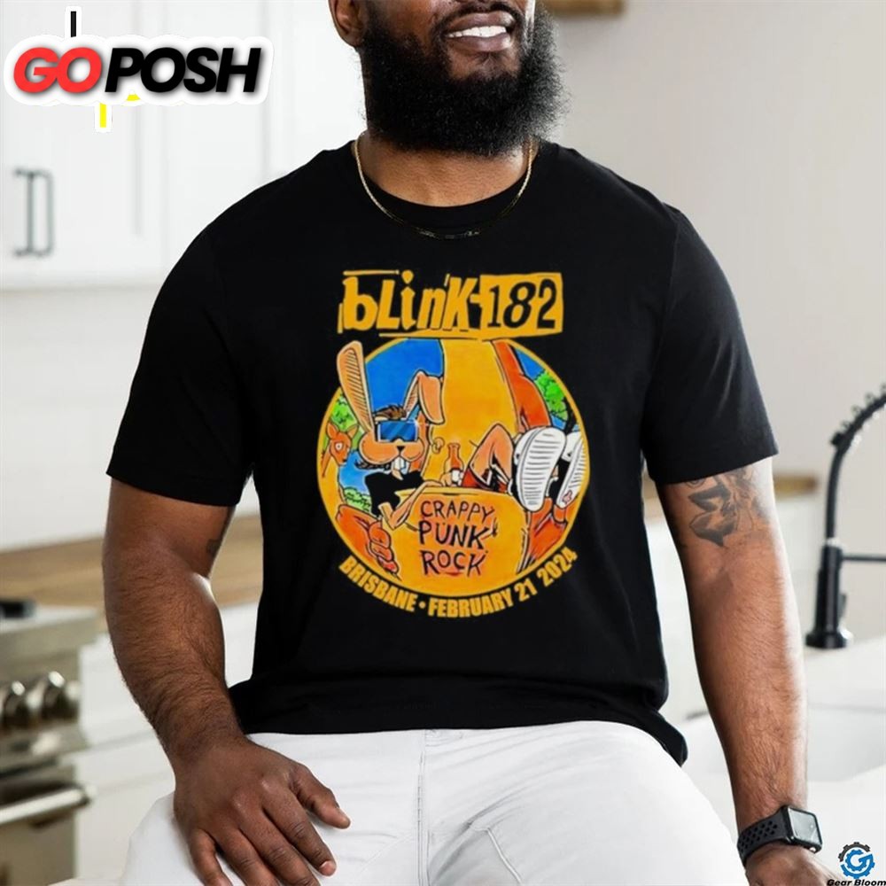 Brisbane Entertainment Crappy Punk Rock Centre Blink 182 Brisbane Australia Tour 2025 Shirt
