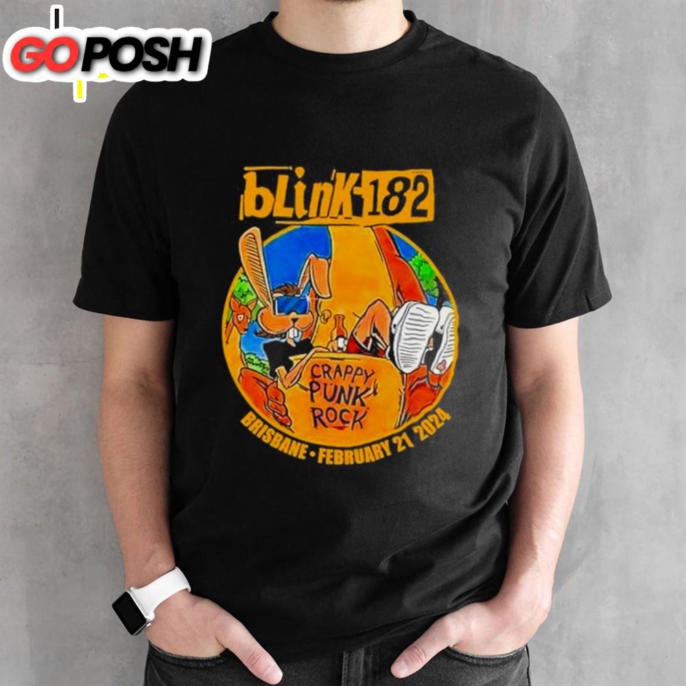 Brisbane Entertainment Crappy Punk Rock Centre Blink 182 Brisbane Australia Tour 2025 Shirt
