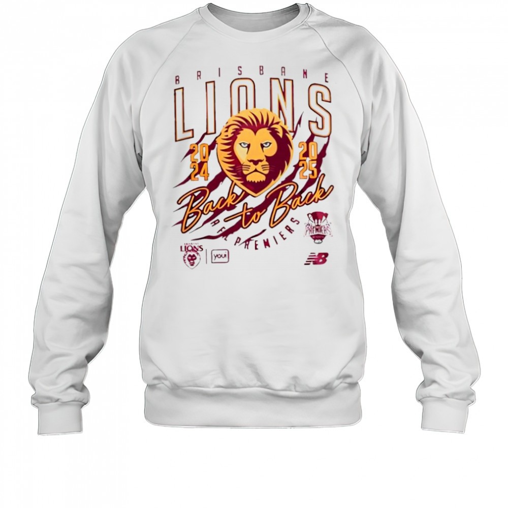 Brisbane Lions Afl 2025 Back-to-back Premiers shirt