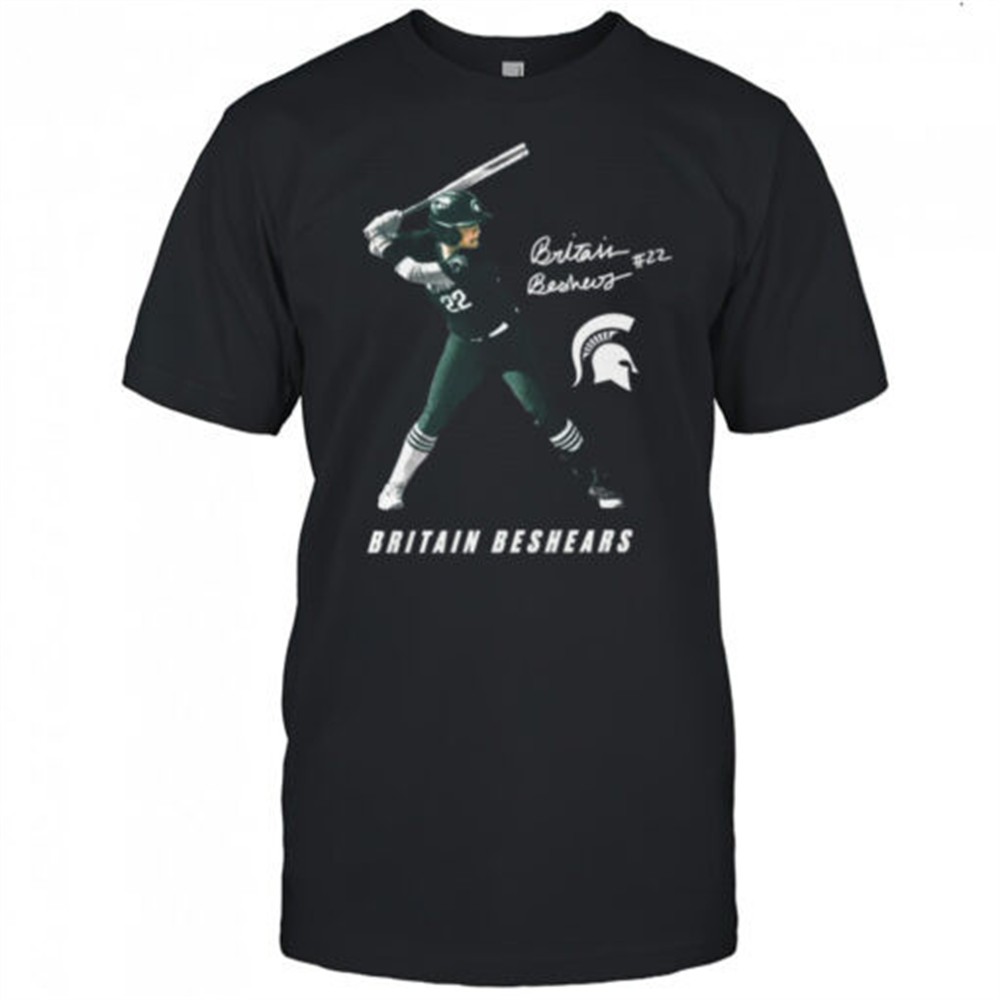 britain-beshears-22-michigan-state-spartans-softball-ncaa-division-i-2025-portra-02i2753z Britain Beshears 22 Michigan State Spartans Softball NCAA Division I 2025 Portrait Signature t-shirt