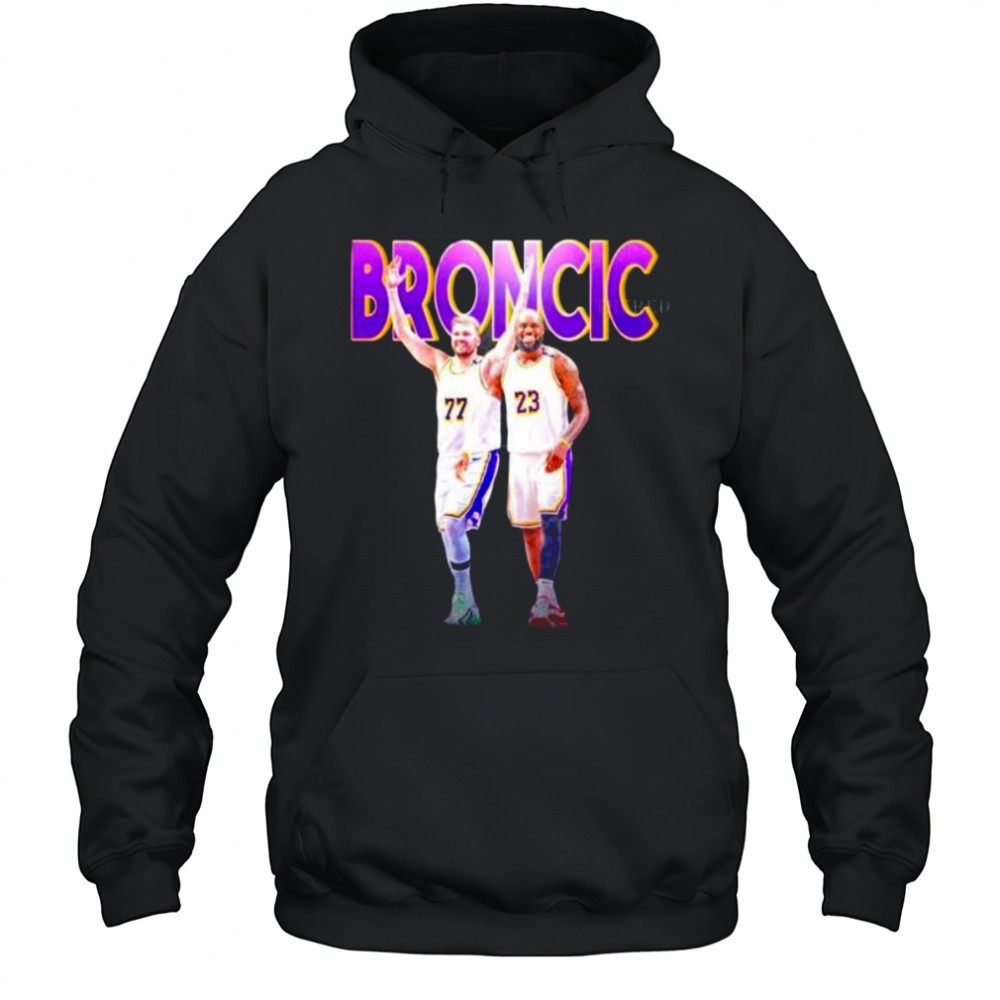 Bromcic Luka Doncic x LeBron James Los Angeles Lakers shirt