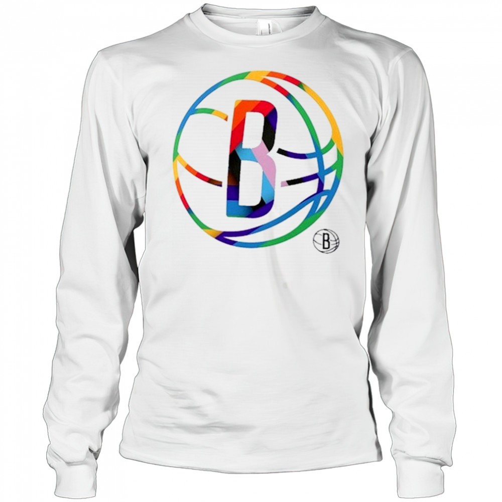 brooklyn-nets-team-logo-pride-t-shirt-6nlhx2yh Brooklyn Nets Team Logo Pride T-Shirt