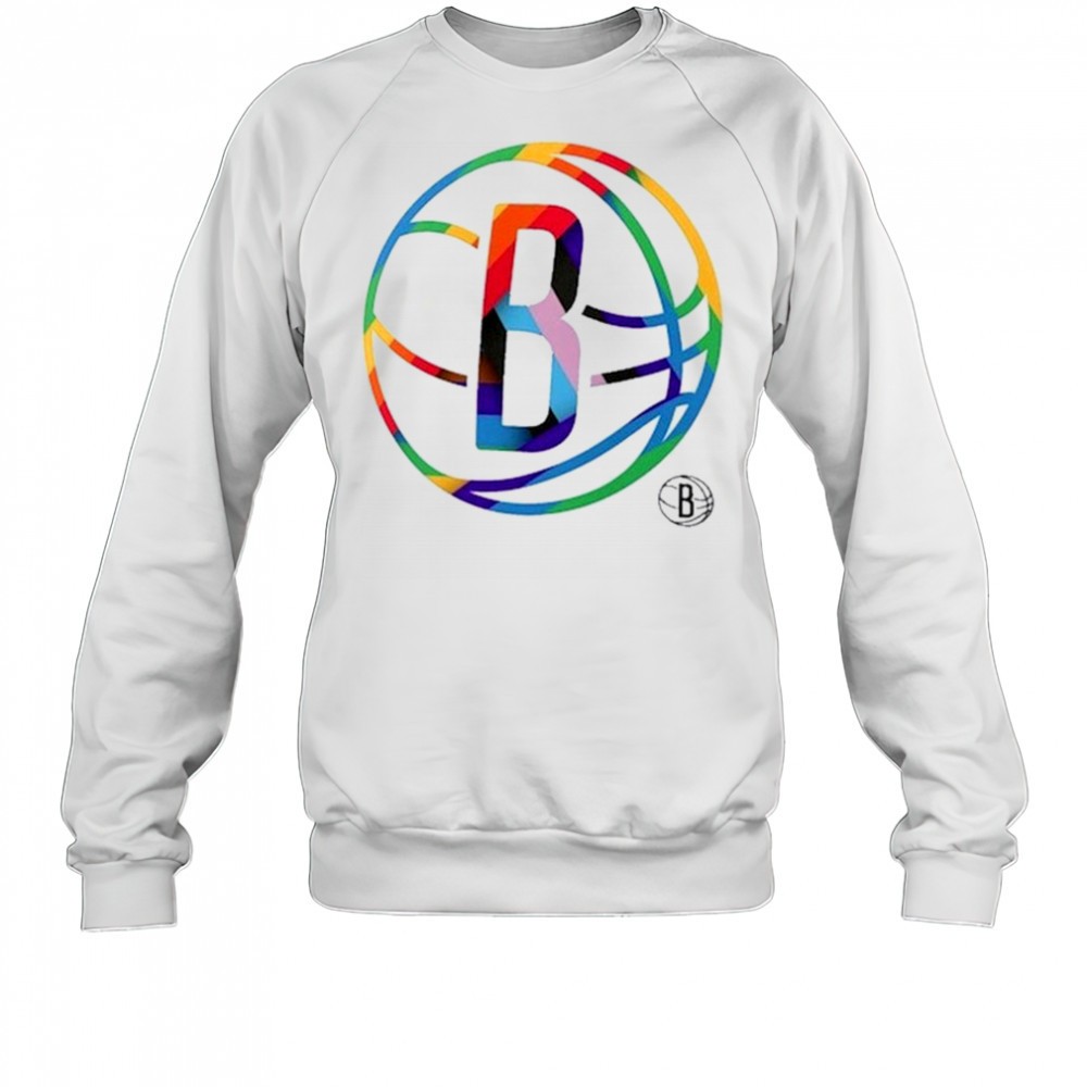 brooklyn-nets-team-logo-pride-t-shirt-6nlhx2yh Brooklyn Nets Team Logo Pride T-Shirt