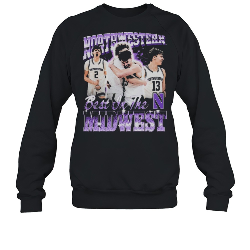 Brooks Barnhizer And Nick Martinelli Best In The Midwest Northwestern Wildcats Basketball Graphic T-shirt