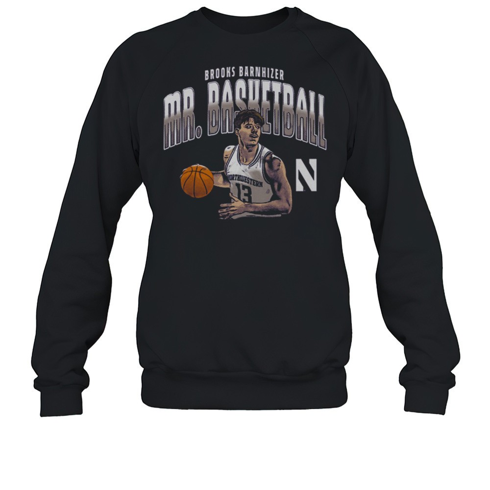 Brooks Barnhizer Mr. Basketball Northwestern Wildcats Of The Big Ten Conference Graphic T-shirt