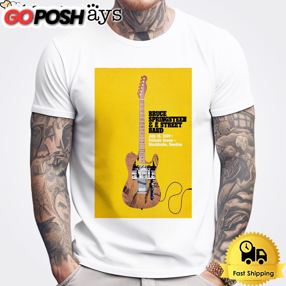 Bruce Springsteen And E Street Band Tour In Stockholm Sweden On July 18 2024 T Shirt