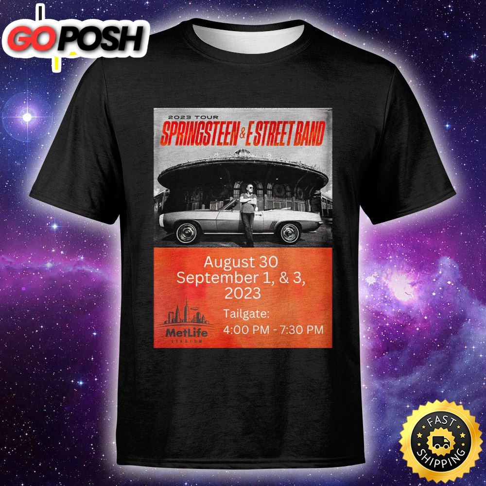 Bruce Springsteen And The E Street Band Tour 2025 Metlife Stadium Tailgate Unisex Shirt