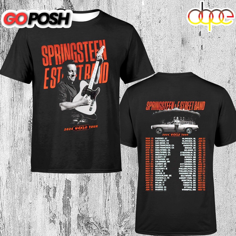 Bruce Springsteen E Street Band 2024 World Tour Unisex T-Shirt