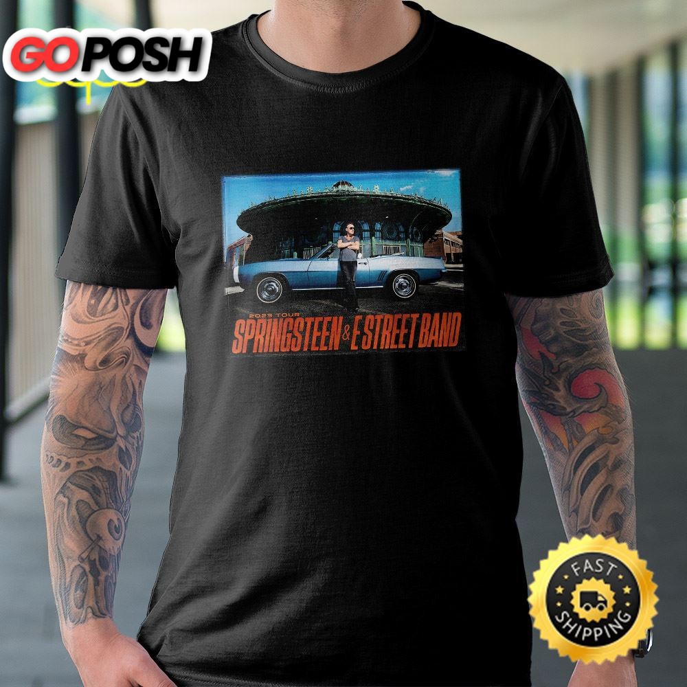 Bruce Springsteen E Street Band Tour 2025 Black Unisex T-shirt