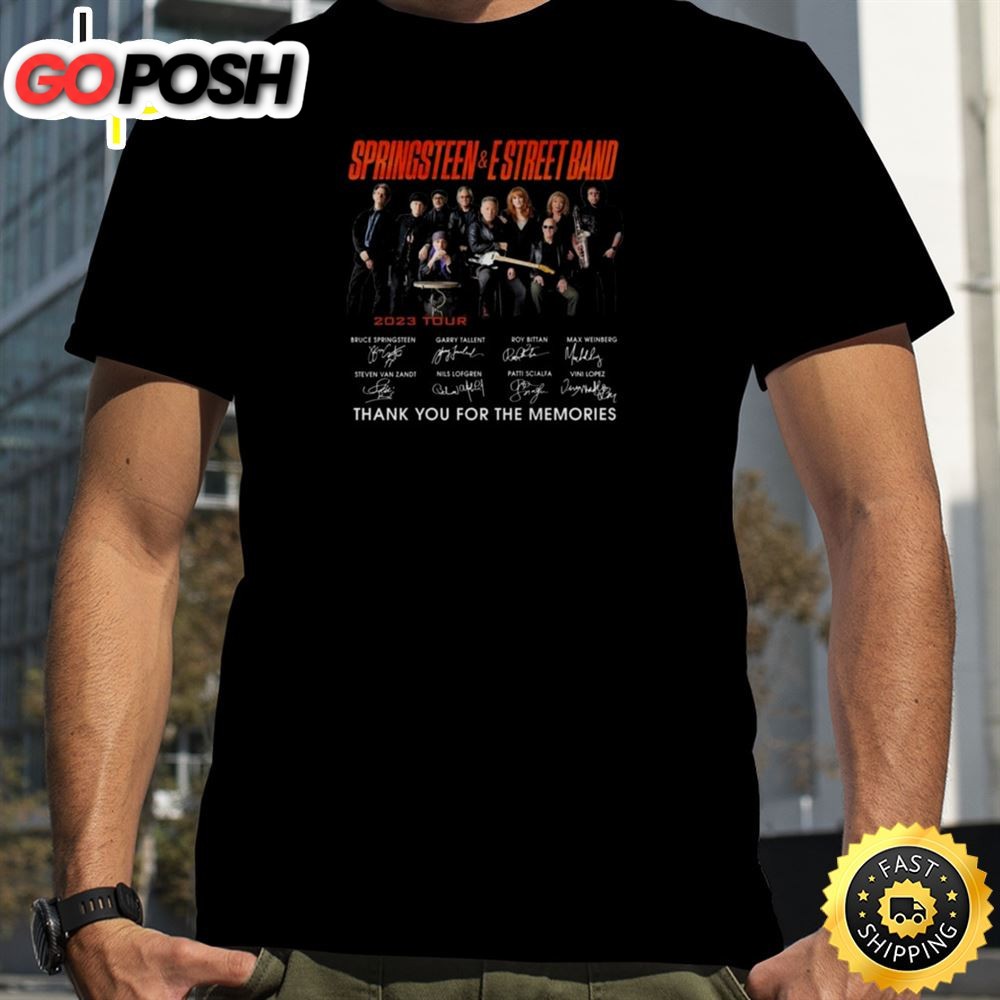 Bruce Springsteen & The E Street Band 2025 Tour Thank You For The Memories Signatures Shirt