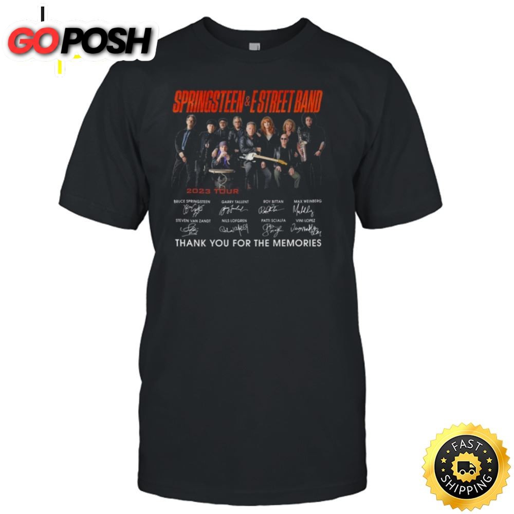 Bruce Springsteen & The E Street Band 2025 Tour Thank You For The Memories Signatures Unisex Shirt