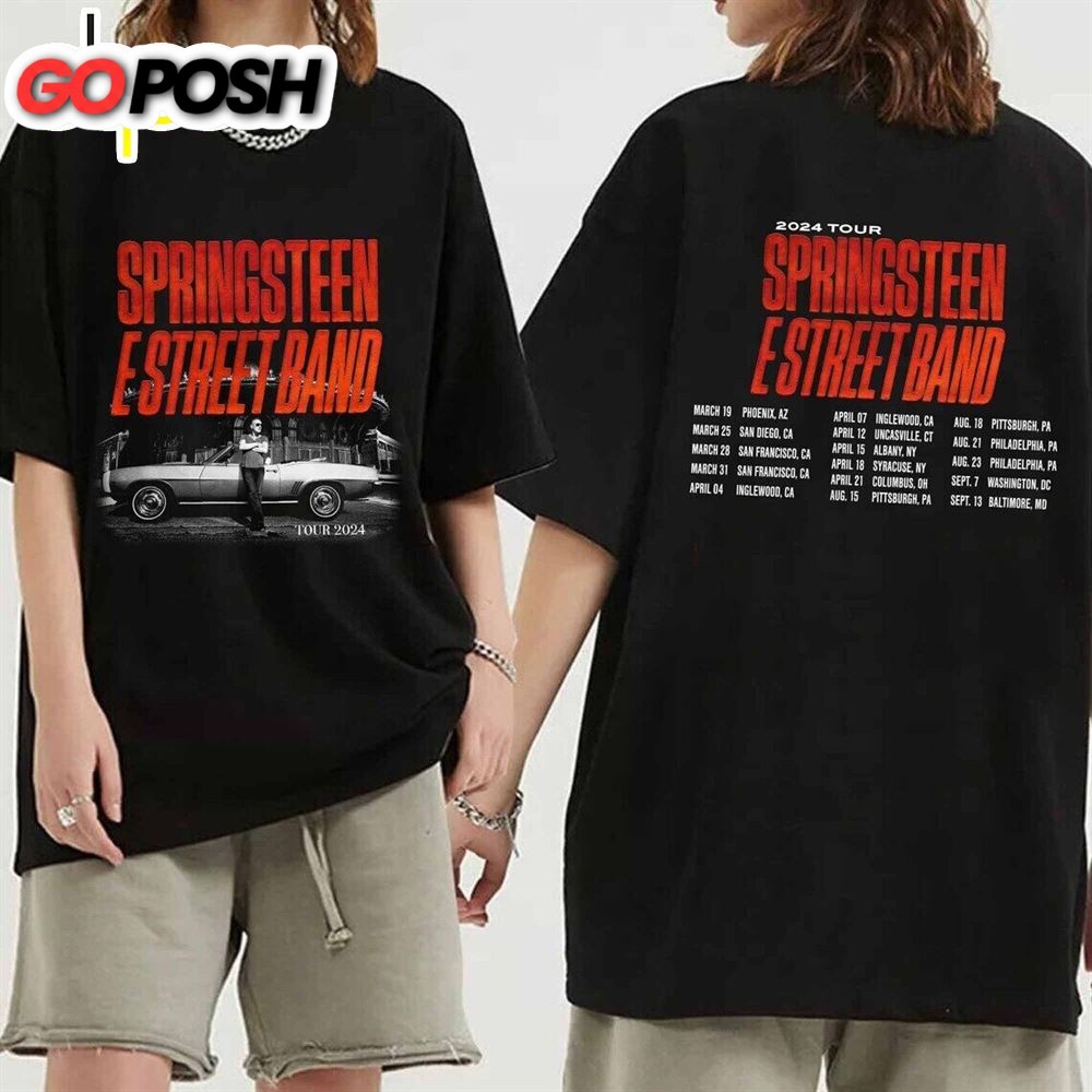 Bruce Springsteen & The E Street Band Rescheduled US Tour 2024 Shirt
