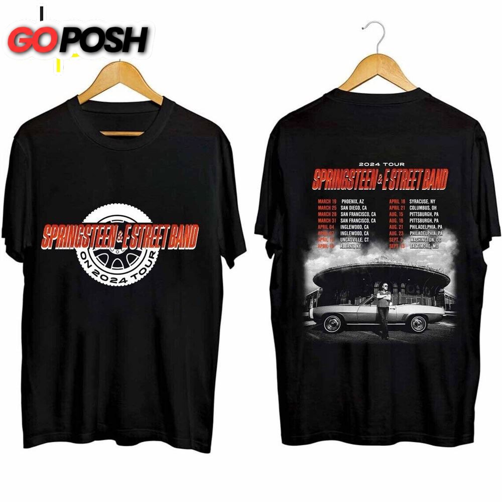 Bruce Springsteen & The E Street Band Rescheduled US Tour 2024 Vintage T- Shirt