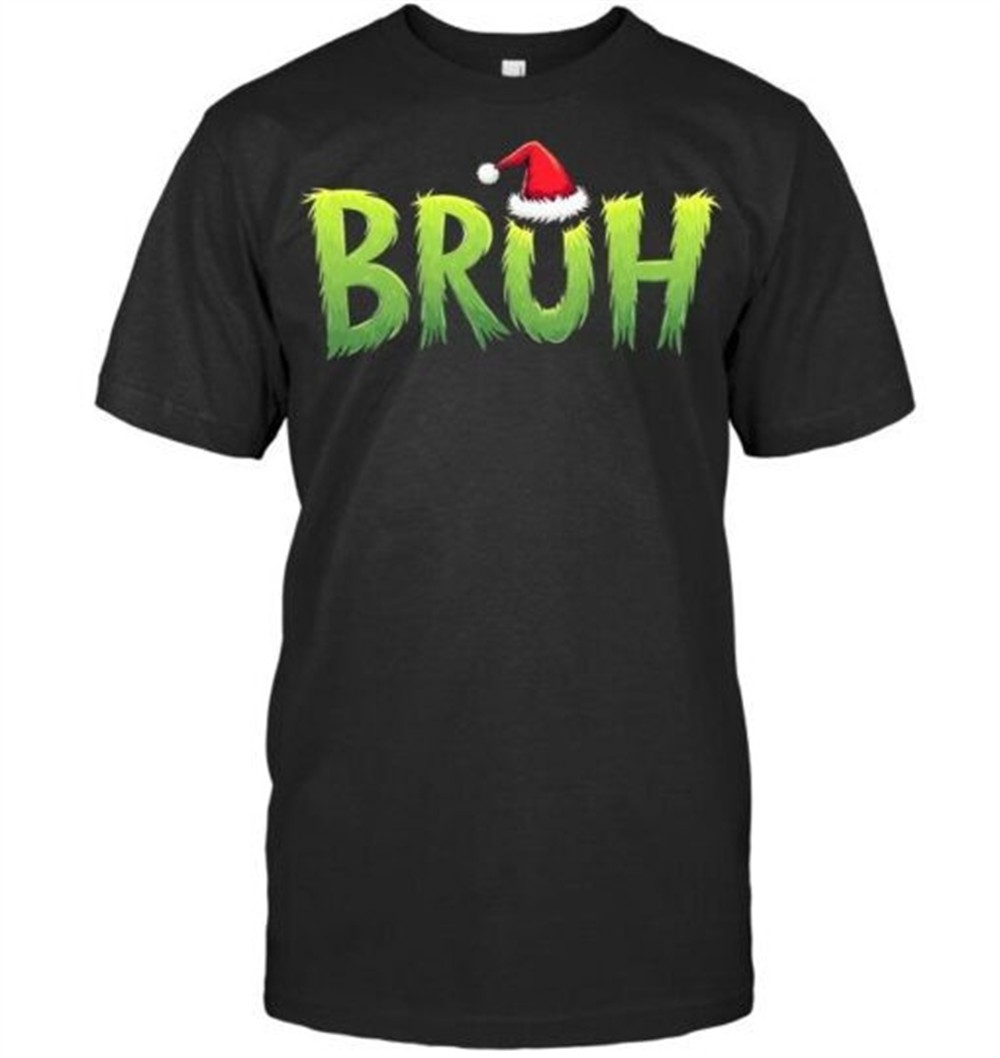 Bruh Christmas Kids Teens Boys Funny Christmas humor Meme T Shirt
