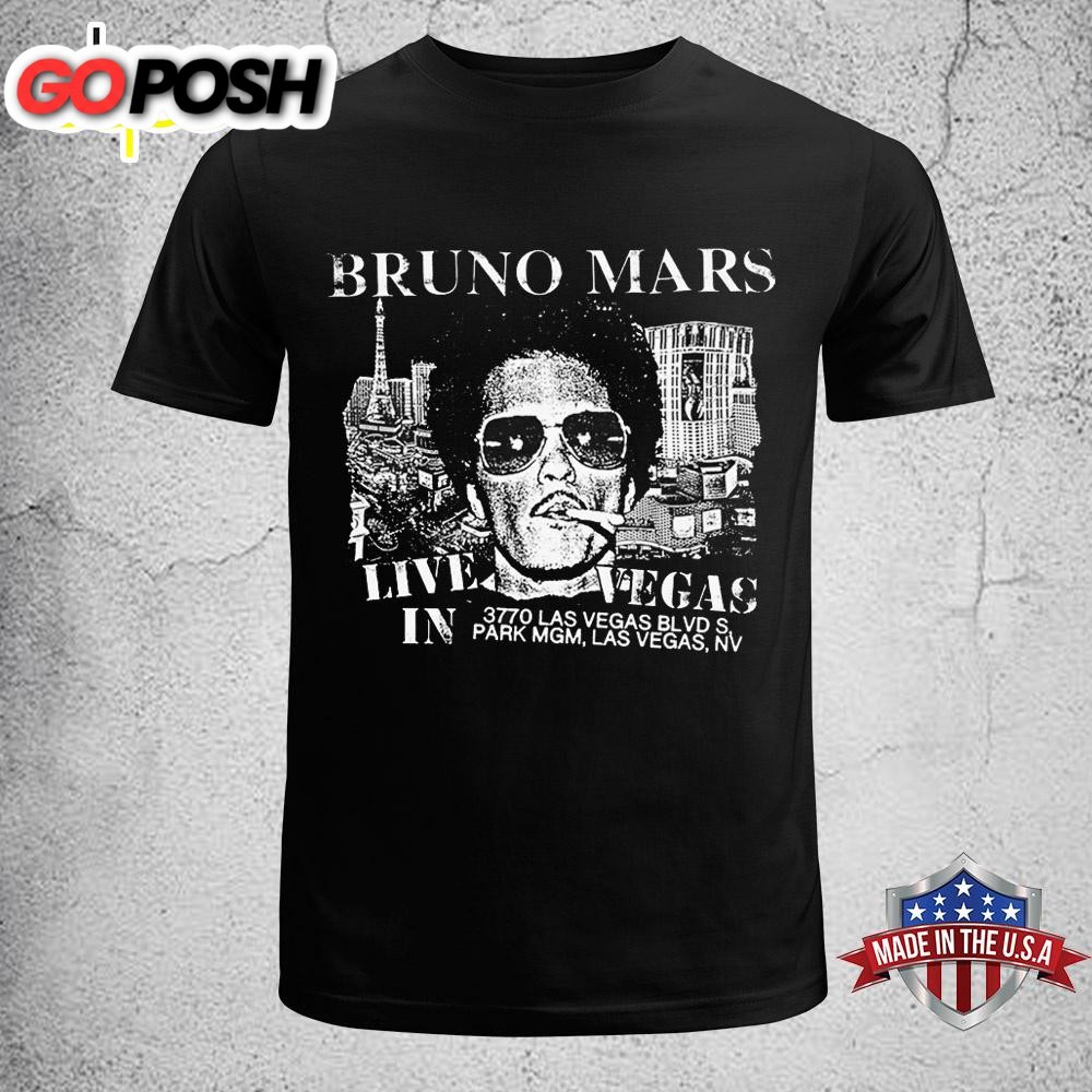 Bruno Mars Live In Vegas 2025 Unisex T-Shirt