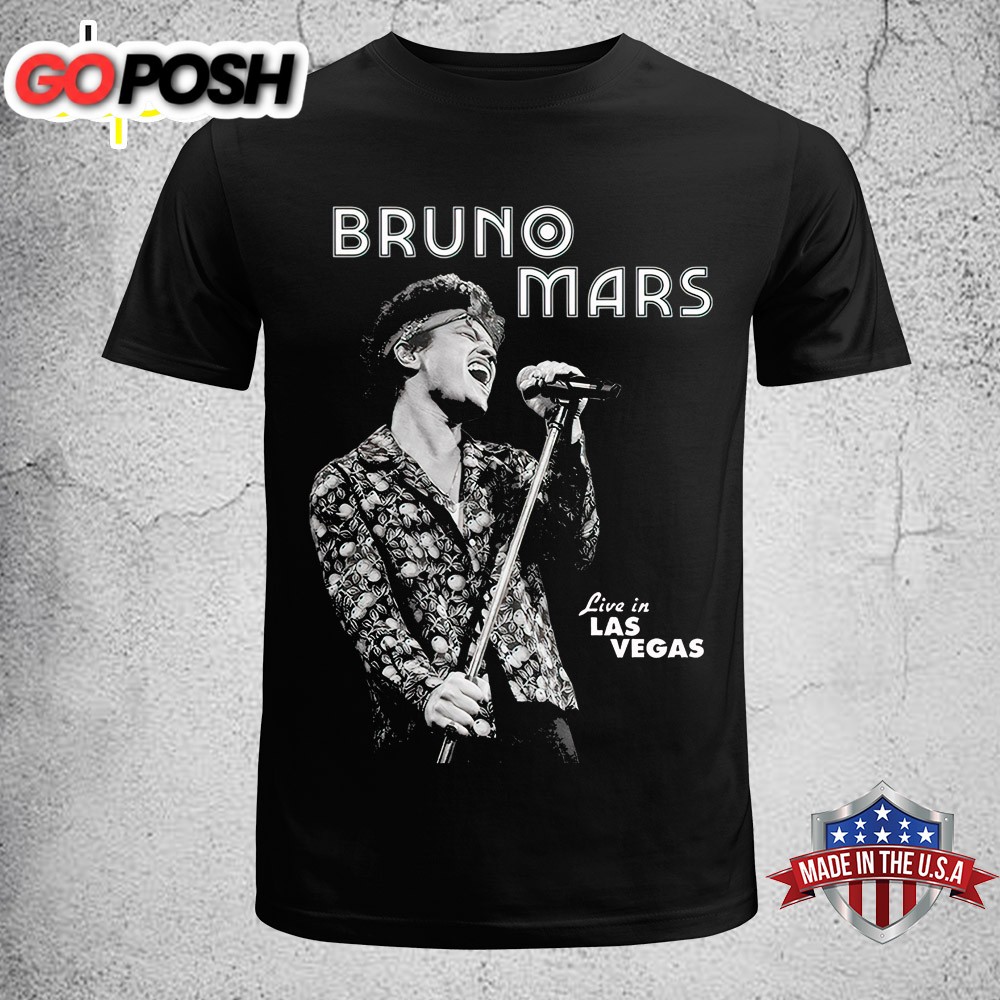 Bruno Mars Live In Vegas Tour 2025 Unisex T-Shirt