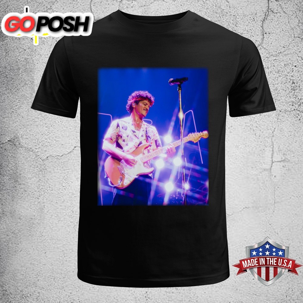 Bruno Mars Playing Guitar Music Unisex T-Shirt