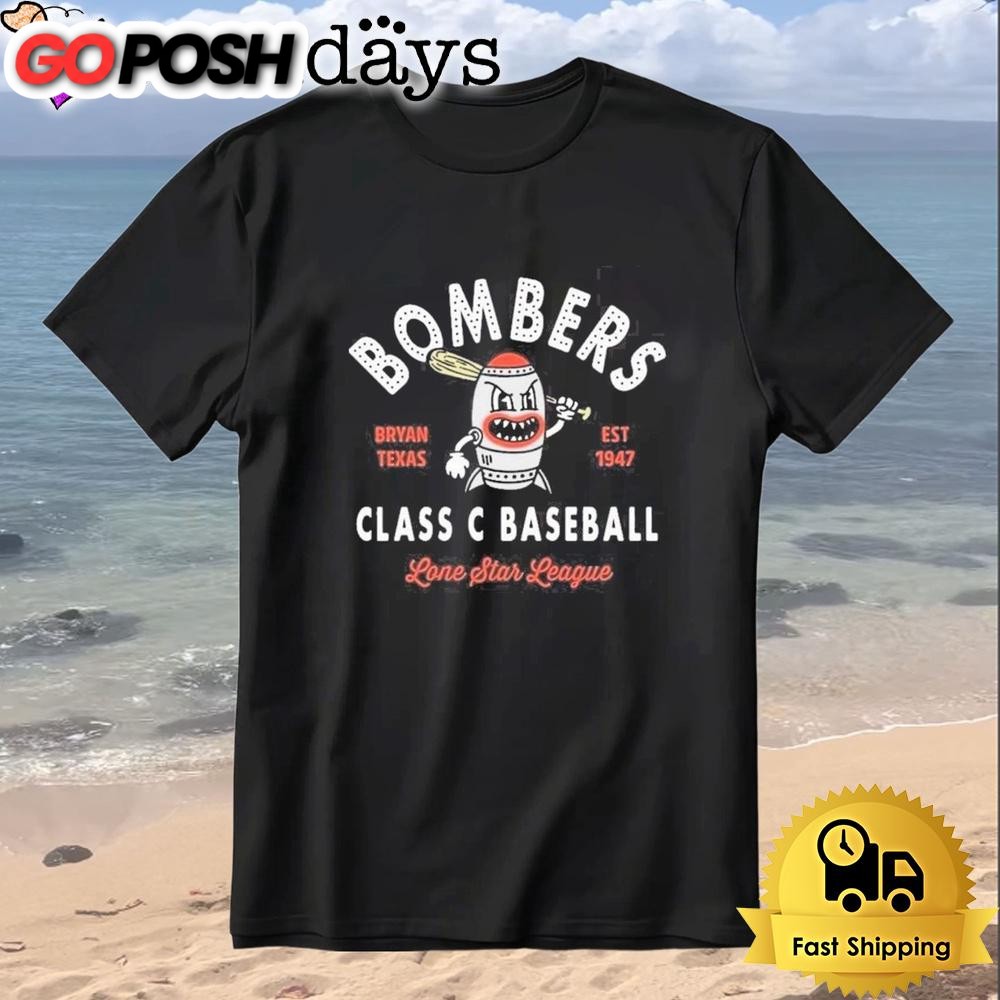 Bryan Bombers EST 1947 Vintage Baseball T-Shirt