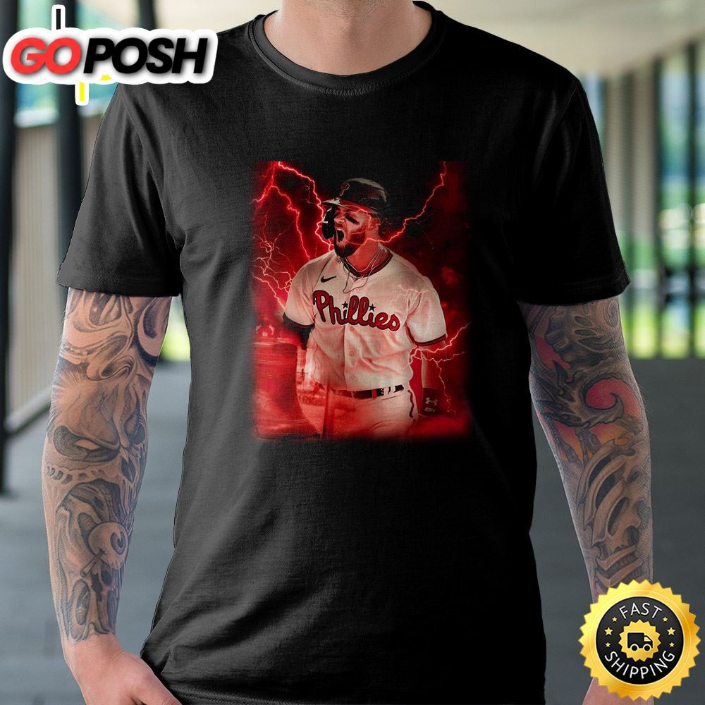 Bryce Harper MLB Postseason 2025 Black T-shirt
