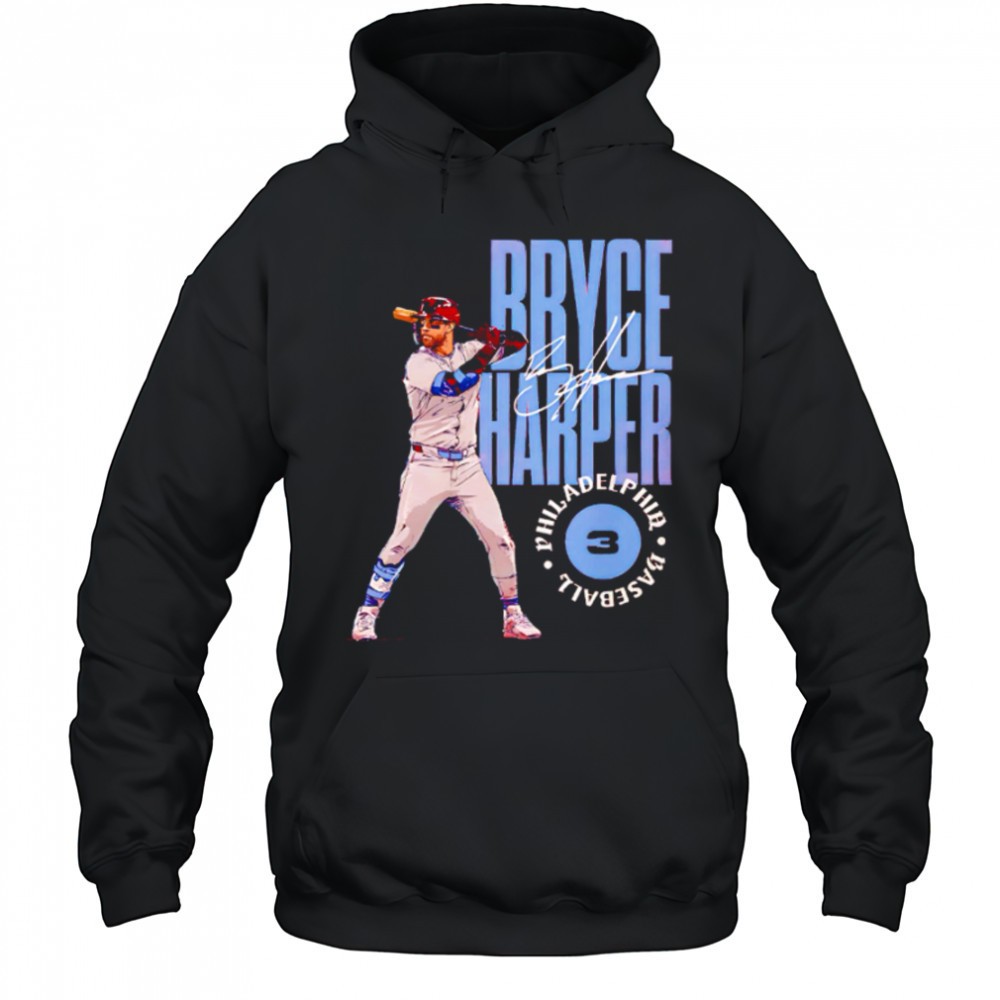 Bryce Harper Philadelphia Stamp signature baseball shirt