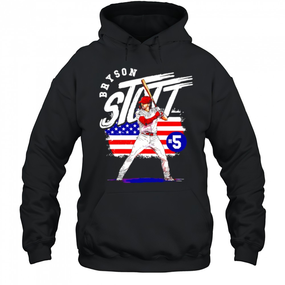 Bryson Stott Baseball Philadelphia Phillies American Flag 4th Of July shirt