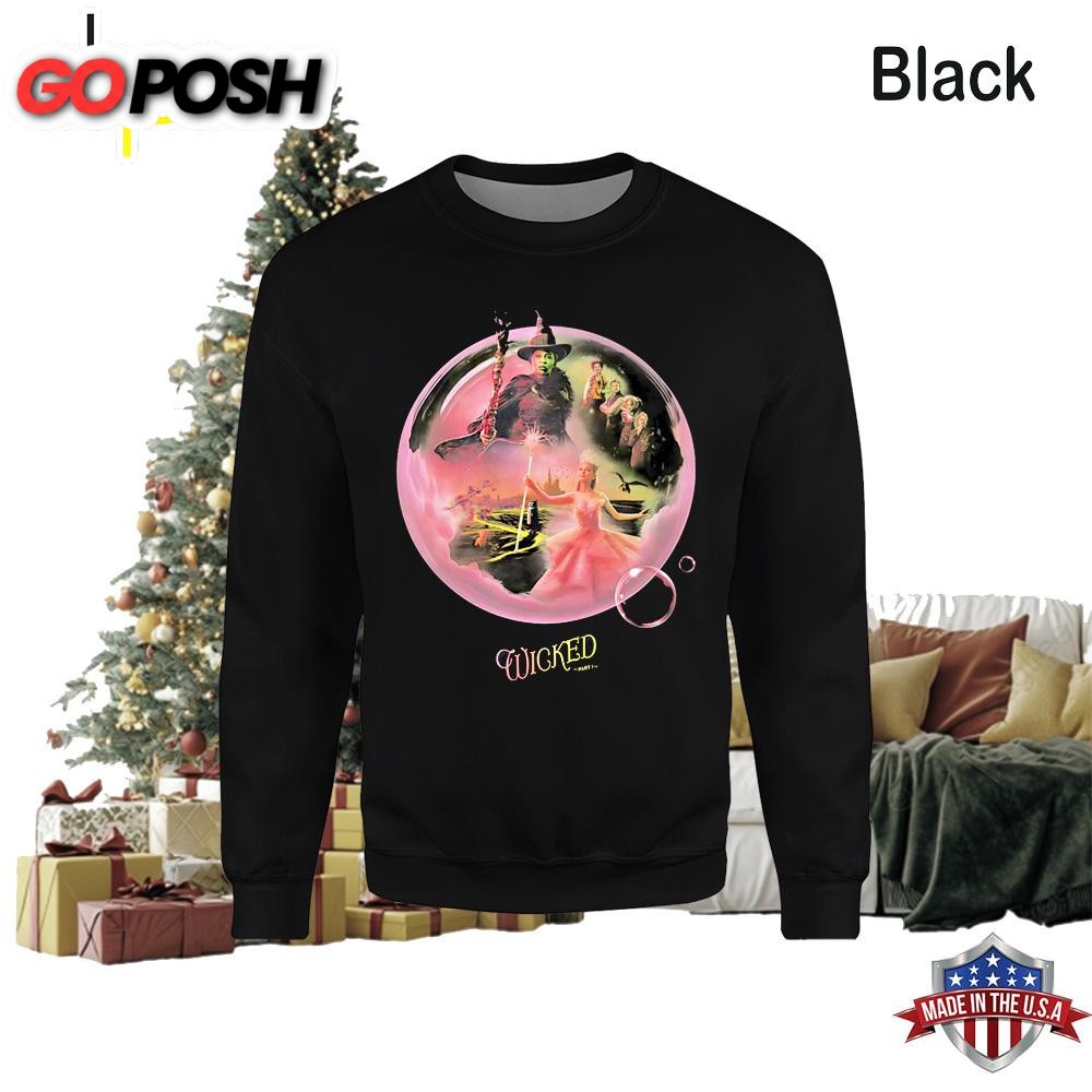 Bubble Wicked Elphaba And Glinda Sweatshirt