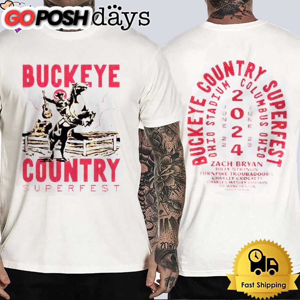 Buckeye Country Superfest 2024 Merch Outlook Unisex T-Shirt