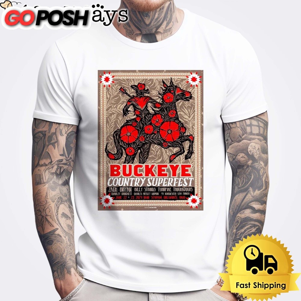 Buckeye Country Superfest Jun 2024 Ohio Stadium Columbus Unisex T-Shirt