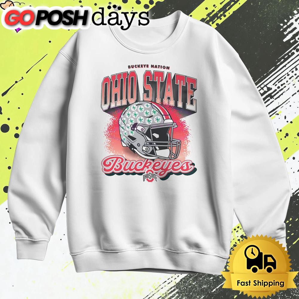 buckeye-nation-ohio-state-buckeyes-football-helmet-t-shirt-xsf7m7gh Buckeye Nation Ohio State Buckeyes Football Helmet T Shirt