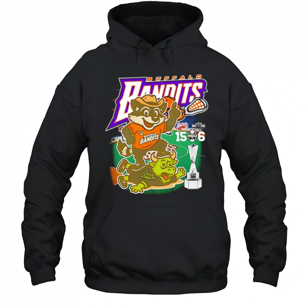Buffalo Bandits 15 6 Rush mascot shirt