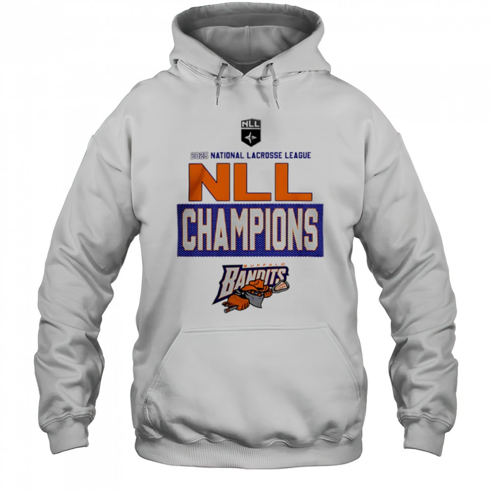 Buffalo Bandits 2025 national lacrosse league NLL Cup Champions shirt