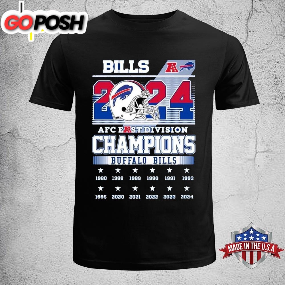 Buffalo Bills AFC East Division Champs 2024 Celebration Unisex T-Shirt