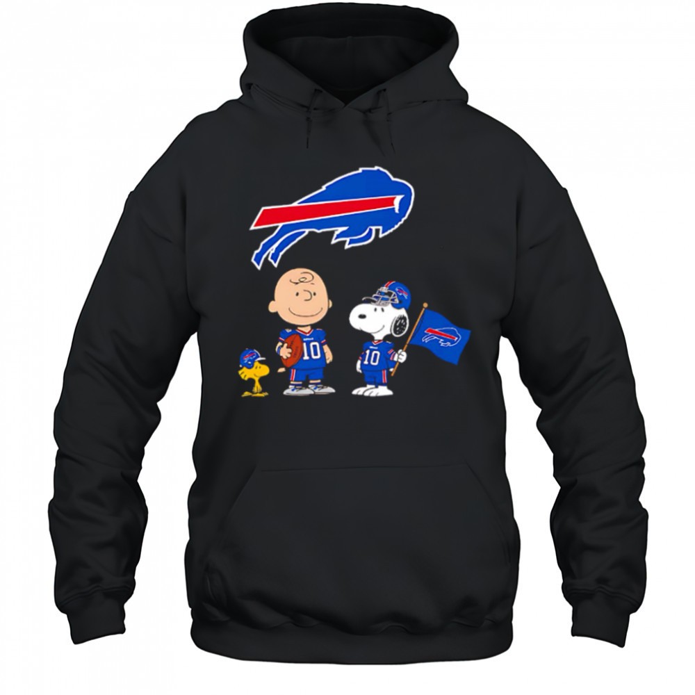 Buffalo Bills Charlie Brown Snoopy Woodstock Peanuts shirt