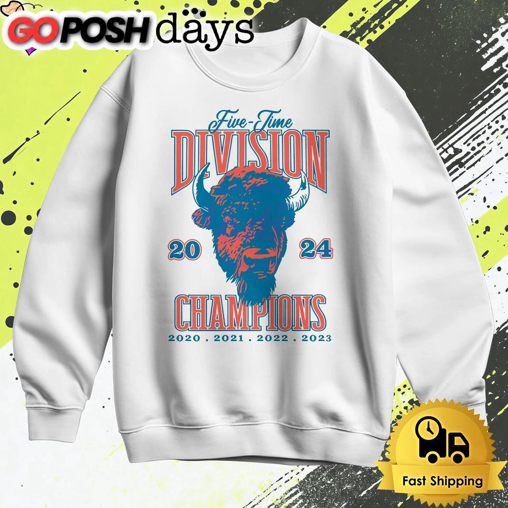 buffalo-bills-five-time-division-2024-champions-t-shirt-byrnzghq Buffalo Bills Five Time Division 2024 Champions T Shirt
