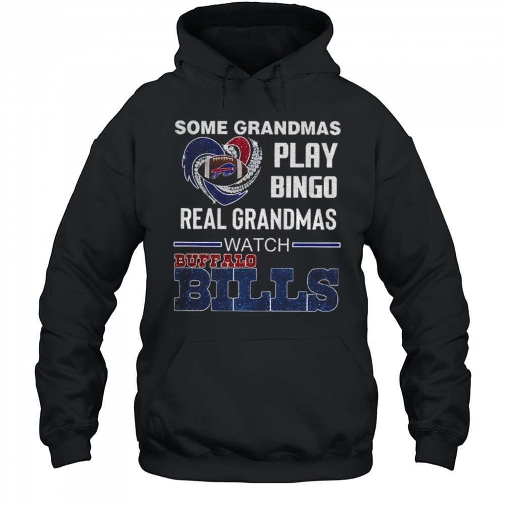 Buffalo Bills Football NFL some grandmas play bingo real grandmas watch shirt